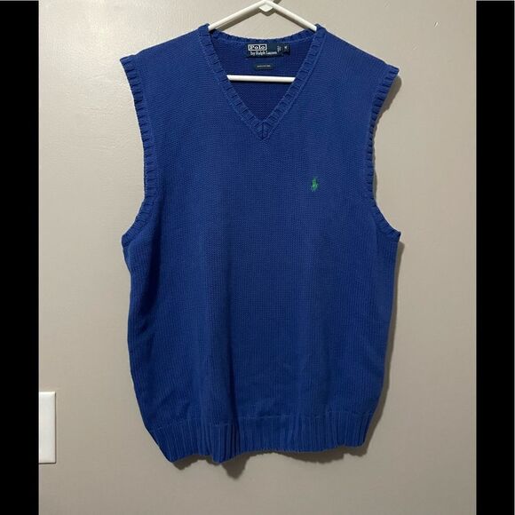 VINTAGE Polo Ralph Lauren sleeveless sweater - Picture 1 of 4